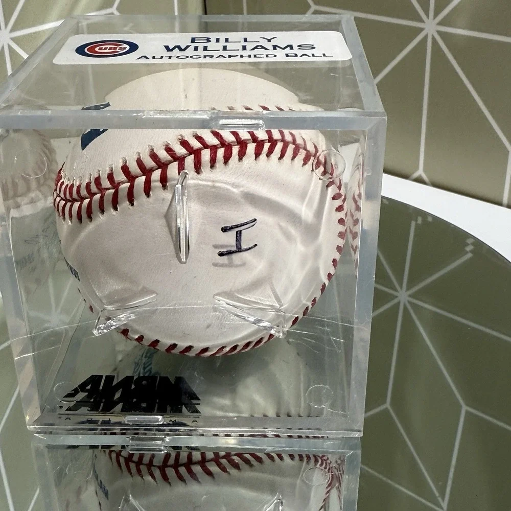 BILLY WILLIAMS SIGNED NATIONAL LEAGUE BASEBALL HOF CUBS - No‎ COA